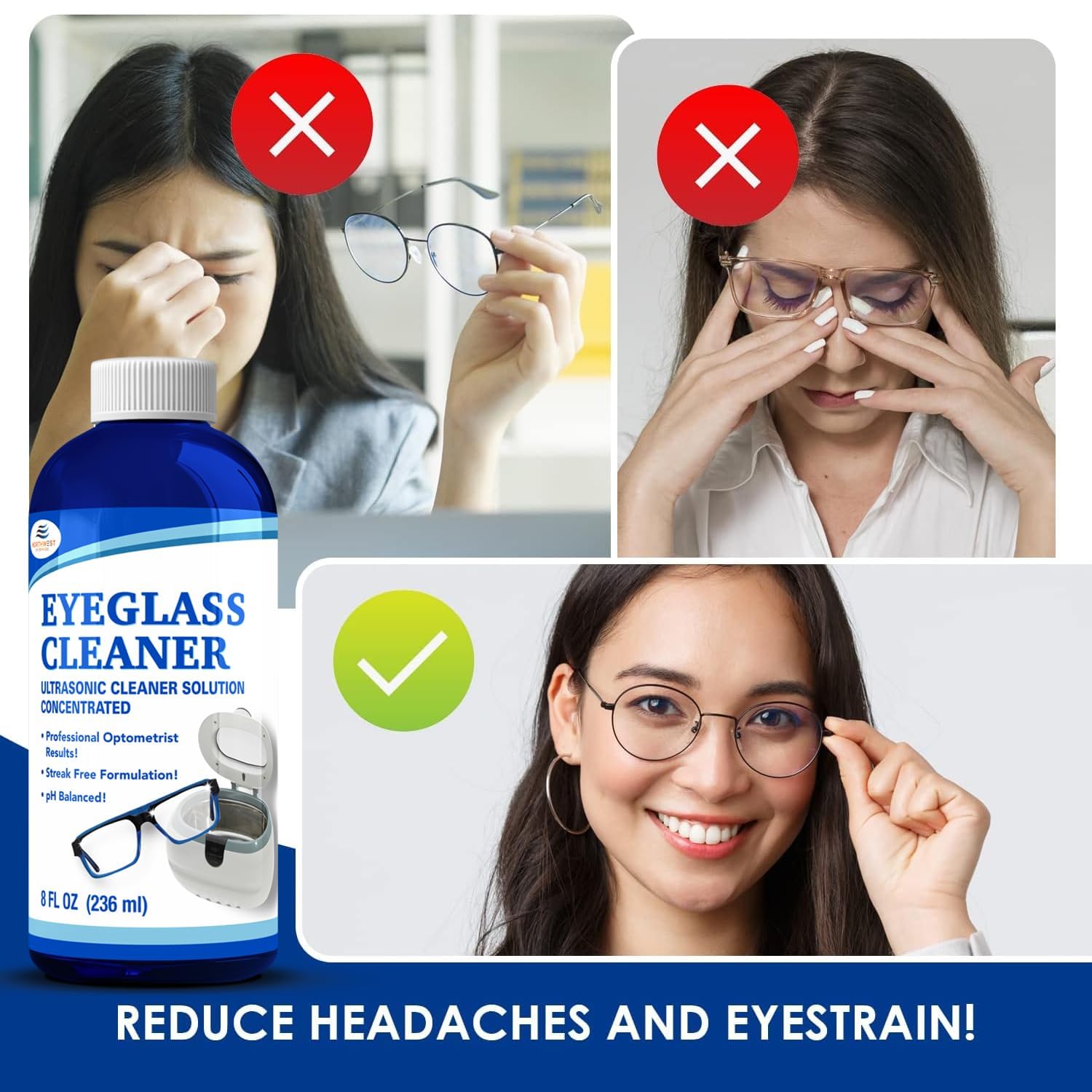 Amazon.com: NORTHWEST ENTERPRISES Ultrasonic Eyeglass Cleaner